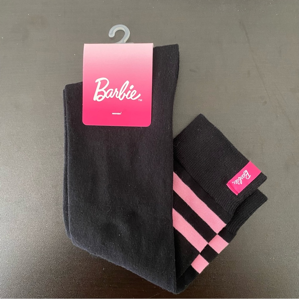 Miniso Barbie  Casual Socks in Black and Pink